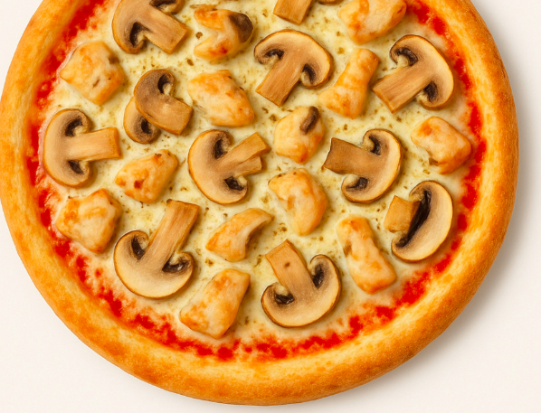 Chicken and Mushroom Pizza
